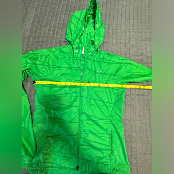 Nike Fit Storm Hooded Fleece Women Green Jacket - Picture 9 of 9